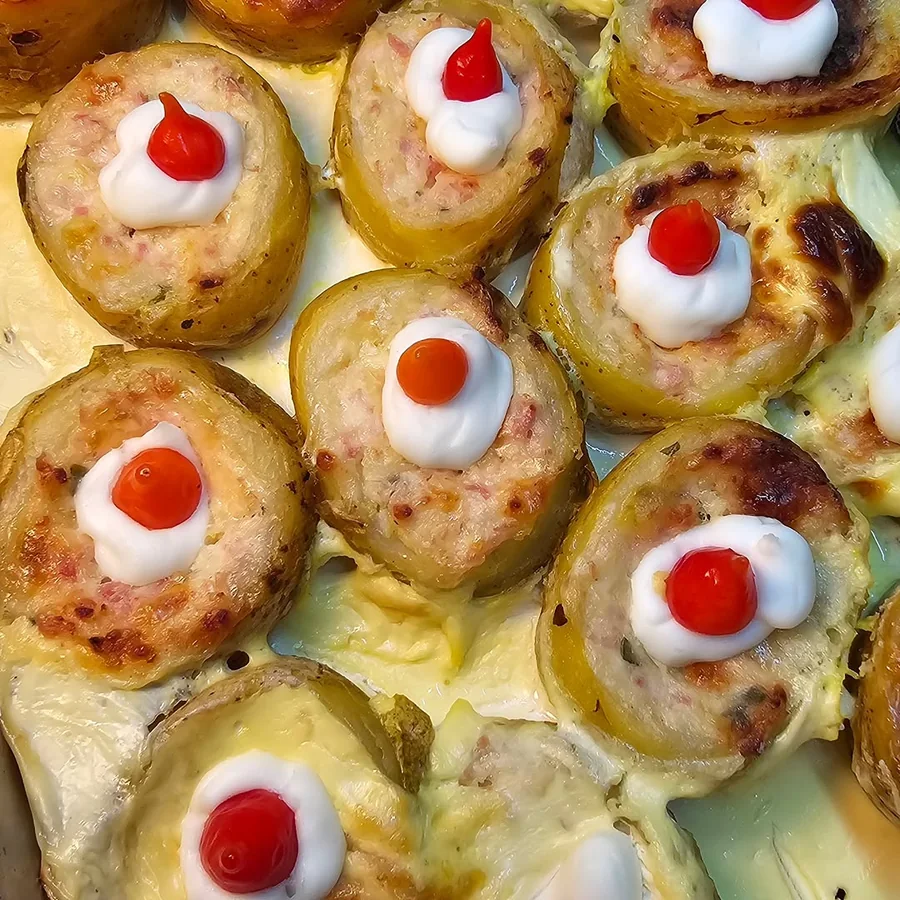 Petiscos cremosos da casa